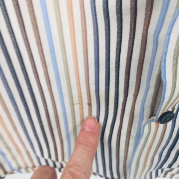 Apt 9 women’s button up striped top size M - Picture 5 of 7